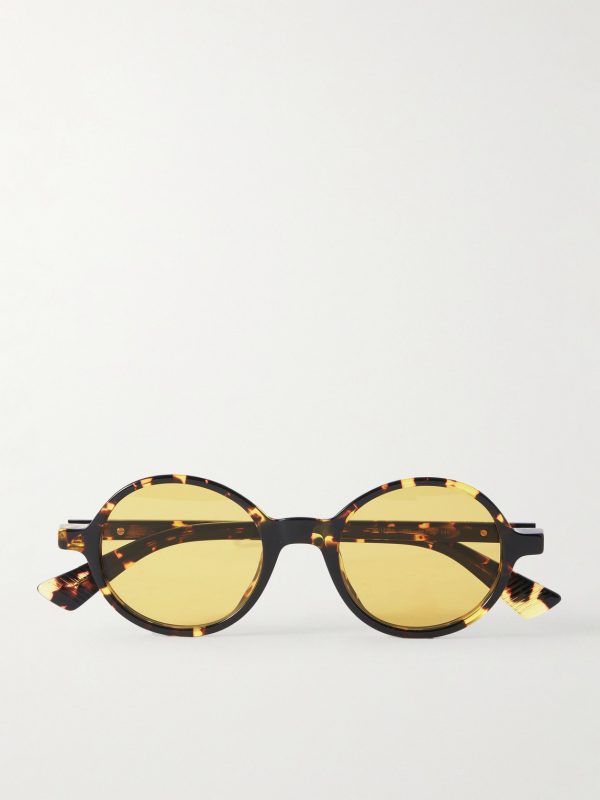 Round-Frame Tortoiseshell Acetate Sunglasses Round-Frame Tortoiseshell Acetate Sunglasses
