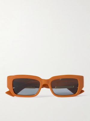 Rectangular-Frame Acetate and Gold-Tone Sunglasses Rectangular-Frame Acetate and Gold-Tone Sunglasses