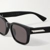 Rectangular-Frame Acetate Sunglasses - CU Rectangular-Frame Acetate Sunglasses - CU
