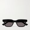 Rectangular-Frame Acetate Sunglasses Rectangular-Frame Acetate Sunglasses
