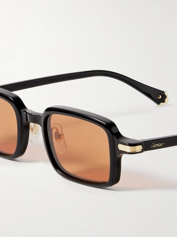 Rectangular-Frame Acetate Sunglasses - CU Rectangular-Frame Acetate Sunglasses - CU