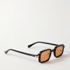 Rectangular-Frame Acetate Sunglasses - FR Rectangular-Frame Acetate Sunglasses - FR