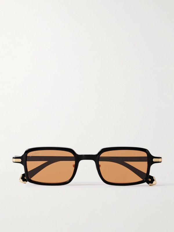 Rectangular-Frame Acetate Sunglasses Rectangular-Frame Acetate Sunglasses