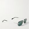 Première De Cartier Square-Frame Rimless Acetate and Silver-Tone Sunglasses - FR