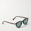 Round-Frame Tortoiseshell Acetate Sunglasses - FR Round-Frame Tortoiseshell Acetate Sunglasses - FR
