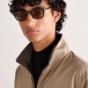 Round-Frame Tortoiseshell Acetate Sunglasses - OU Round-Frame Tortoiseshell Acetate Sunglasses - OU