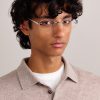 Panthère De Cartier Rectangular-Frame Rimless Silver-Tone Optical Glasses - OU Panthère De Cartier Rectangular-Frame Rimless Silver-Tone Optical Glasses - OU