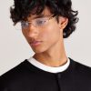Signature C Rimless Rectangular-Frame Gold-Tone and Acetate Sunglasses - OU Signature C Rimless Rectangular-Frame Gold-Tone and Acetate Sunglasses - OU