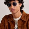 Santos de Cartier Aviator-Style Silver-Tone Sunglasses - OU