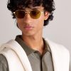 Santos de Cartier Aviator-Style Gold-Tone Sunglasses - OU Santos de Cartier Aviator-Style Gold-Tone Sunglasses - OU
