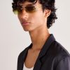 Signature Square-Frame Rimless Gold-Tone Sunglasses - OU Signature Square-Frame Rimless Gold-Tone Sunglasses - OU