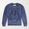 + Chito Savage Distressed Embroidered Cotton-Jersey Sweatshirt + Chito Savage Distressed Embroidered Cotton-Jersey Sweatshirt