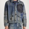 + Chito Savage Appliquéd Distressed Denim Jacket - FR