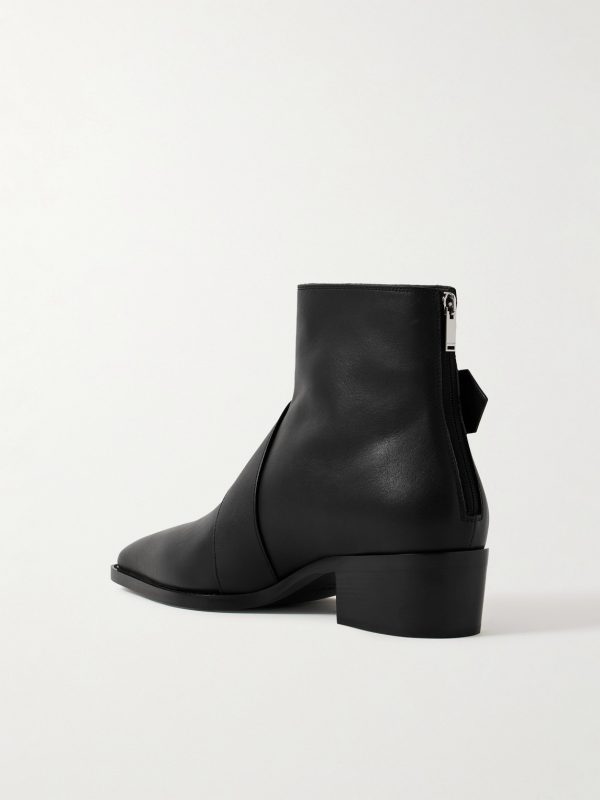 Buckled Leather Boots - BK Buckled Leather Boots - BK