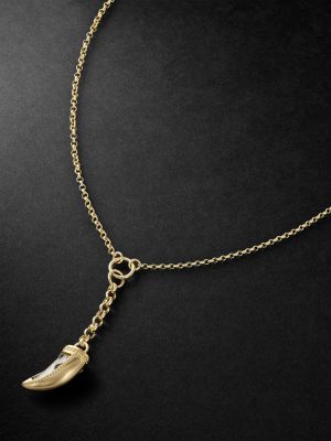 La Loba Claw Small 18-Karat Gold Prasiolite Pendant Necklace La Loba Claw Small 18-Karat Gold Prasiolite Pendant Necklace