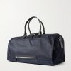 Butterfly Leather-Trimmed Nylon Duffle Bag - BK