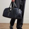 Butterfly Leather-Trimmed Nylon Duffle Bag - OU