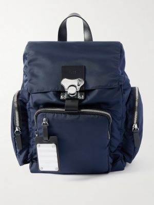 Bank on the Road Butterfly PC Small Leather-Trimmed ECONYL® Backpack