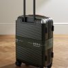 Bank Zip Deluxe M 55cm Leather-Trimmed Polycarbonate Spinner Carry-On Suitcase - BK Bank Zip Deluxe M 55cm Leather-Trimmed Polycarbonate Spinner Carry-On Suitcase - BK