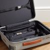 Bank Zip Deluxe M 55cm Leather-Trimmed Polycarbonate Spinner Carry-On Suitcase - E1 Bank Zip Deluxe M 55cm Leather-Trimmed Polycarbonate Spinner Carry-On Suitcase - E1