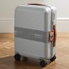 Bank Zip Deluxe M 55cm Leather-Trimmed Polycarbonate Spinner Carry-On Suitcase Bank Zip Deluxe M 55cm Leather-Trimmed Polycarbonate Spinner Carry-On Suitcase