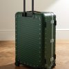 Bank Spinner 68cm Leather-Trimmed Polycarbonate Spinner Suitcase - BK
