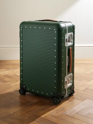 Bank Spinner 68cm Leather-Trimmed Polycarbonate Spinner Suitcase