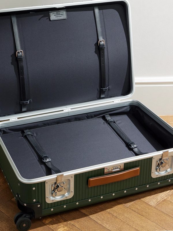 Bank Spinner 76cm Leather-Trimmed Polycarbonate Spinner Suitcase - E1 Bank Spinner 76cm Leather-Trimmed Polycarbonate Spinner Suitcase - E1