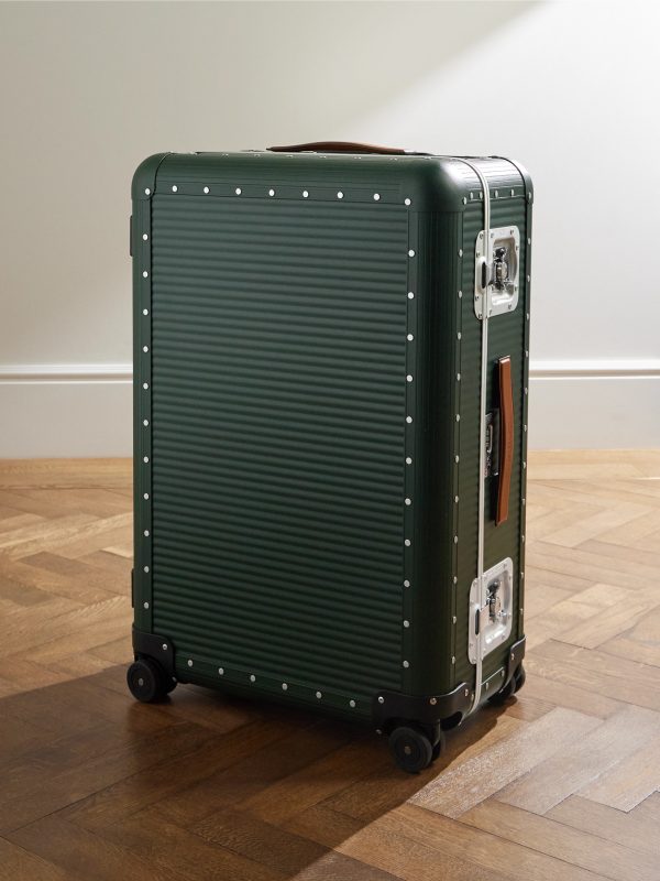 Bank Spinner 76cm Leather-Trimmed Polycarbonate Spinner Suitcase Bank Spinner 76cm Leather-Trimmed Polycarbonate Spinner Suitcase