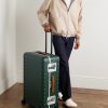 Bank Spinner 76cm Leather-Trimmed Polycarbonate Spinner Suitcase - OU Bank Spinner 76cm Leather-Trimmed Polycarbonate Spinner Suitcase - OU