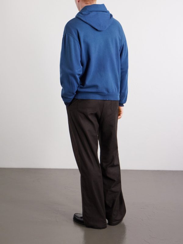 Distressed Cotton-Jersey Zip-Up Hoodie - BK