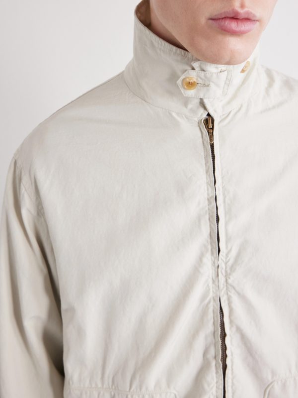Silk and Cotton-Blend Gabardine Coach Jacket - CU Silk and Cotton-Blend Gabardine Coach Jacket - CU