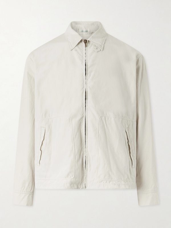 Silk and Cotton-Blend Gabardine Coach Jacket Silk and Cotton-Blend Gabardine Coach Jacket