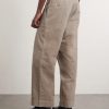 Wide-Leg Cotton-Twill Trousers - BK Wide-Leg Cotton-Twill Trousers - BK