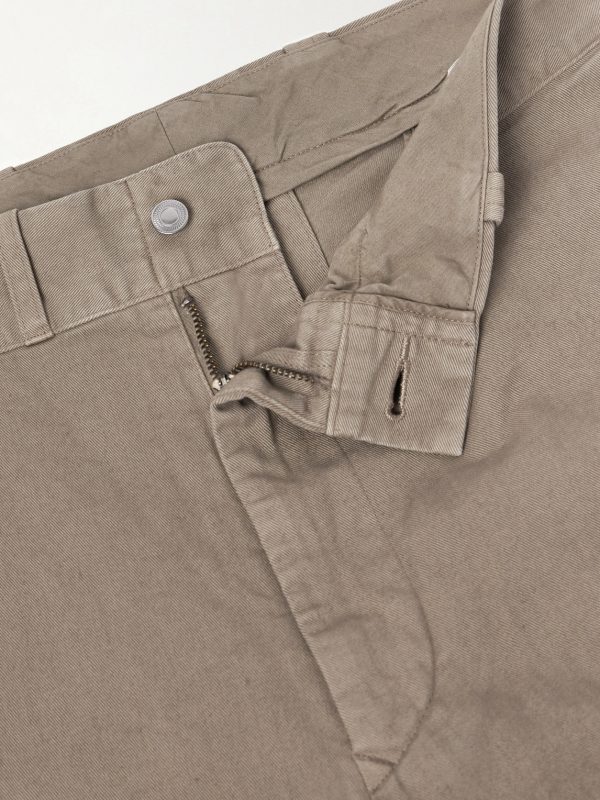 Wide-Leg Cotton-Twill Trousers - E1 Wide-Leg Cotton-Twill Trousers - E1