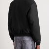 Cotton and Silk-Blend Moleskin Bomber Jacket - BK Cotton and Silk-Blend Moleskin Bomber Jacket - BK