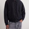 Cotton and Silk-Blend Moleskin Bomber Jacket - FR Cotton and Silk-Blend Moleskin Bomber Jacket - FR
