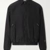 Cotton and Silk-Blend Moleskin Bomber Jacket Cotton and Silk-Blend Moleskin Bomber Jacket