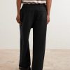 Vintage Straight-Leg Cotton Sweatpants - BK Vintage Straight-Leg Cotton Sweatpants - BK