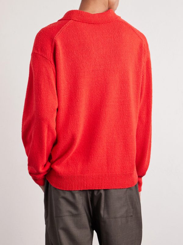Washed Silk Polo Shirt - BK Washed Silk Polo Shirt - BK