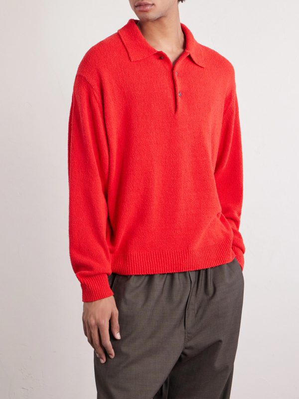 Washed Silk Polo Shirt - FR Washed Silk Polo Shirt - FR