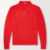 Washed Silk Polo Shirt Washed Silk Polo Shirt