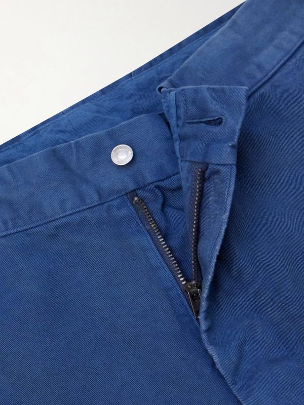 Straight-Leg Cotton-Twill Trousers - E1