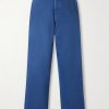 Straight-Leg Cotton-Twill Trousers