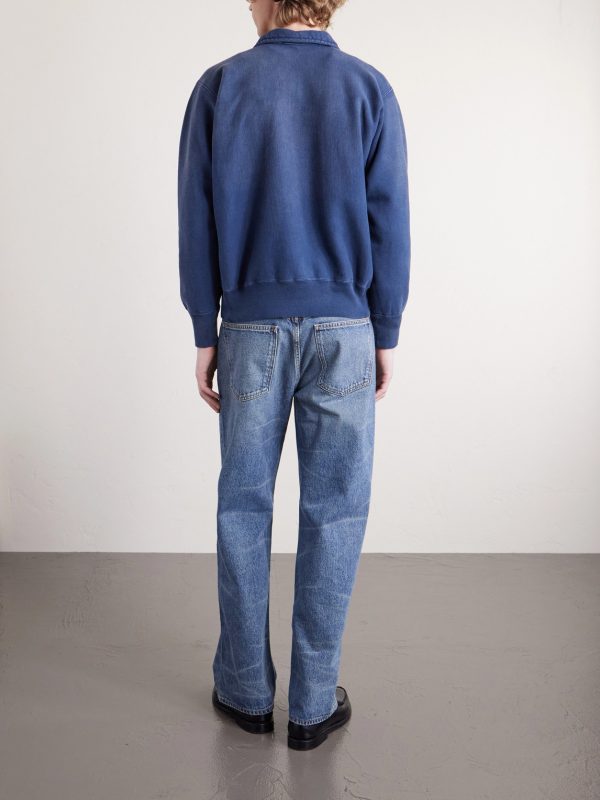 Half-Zip Cotton-Jersey Sweatshirt - BK Half-Zip Cotton-Jersey Sweatshirt - BK