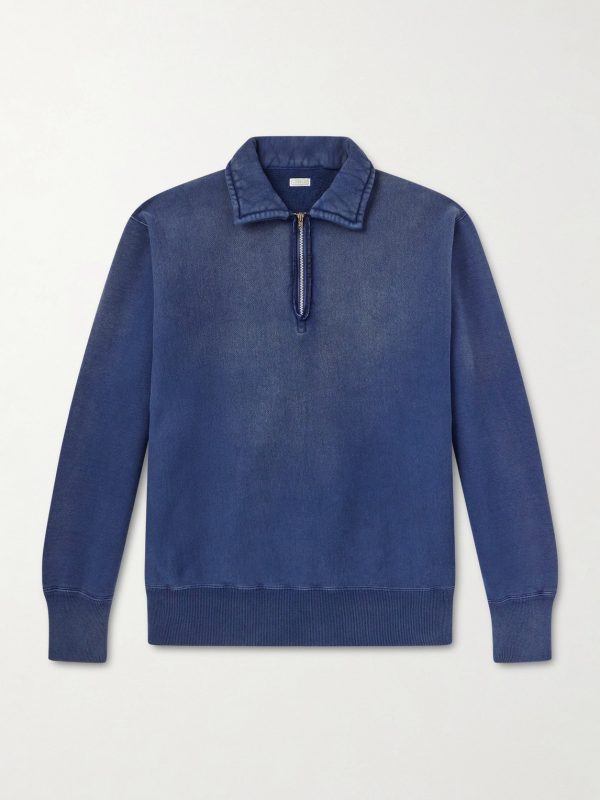 Half-Zip Cotton-Jersey Sweatshirt Half-Zip Cotton-Jersey Sweatshirt