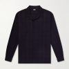 Camp-Collar Checked Silk Shirt Camp-Collar Checked Silk Shirt
