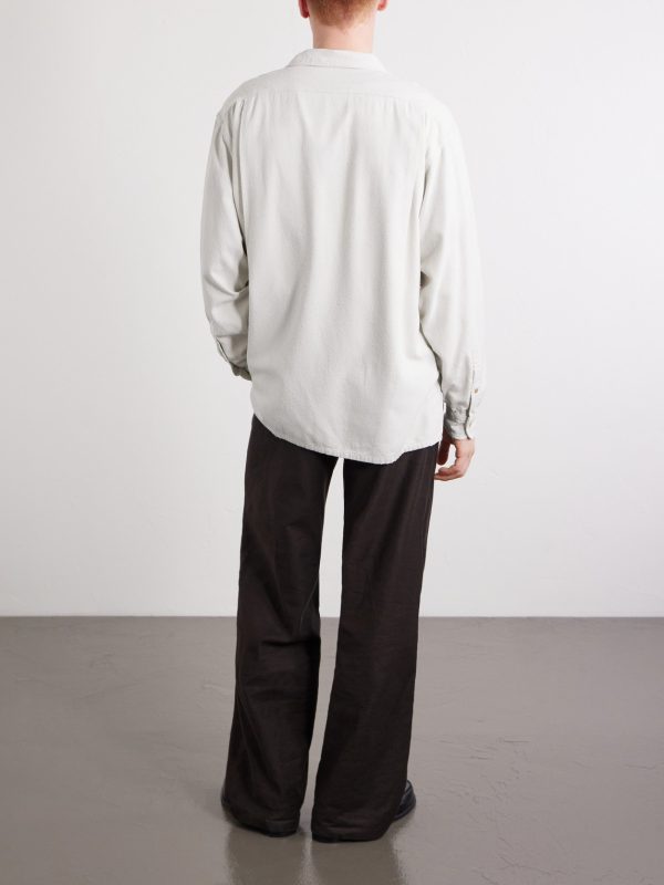 Camp-Collar Silk Shirt - BK Camp-Collar Silk Shirt - BK