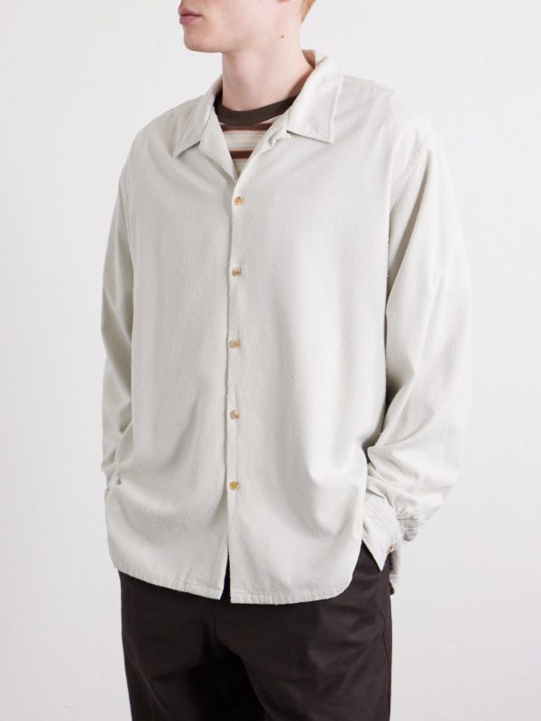 Camp-Collar Silk Shirt - FR Camp-Collar Silk Shirt - FR