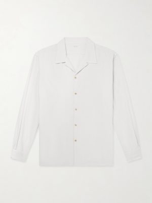 Camp-Collar Silk Shirt